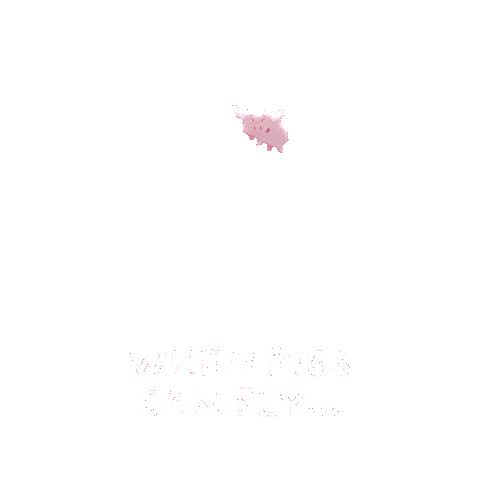 Flying Pig Sticker by PositivelyPigasus