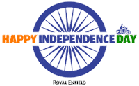 Independence Day 15Thaugust Sticker by Royal Enfield