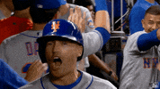 Happy Homerun GIF by New York Mets