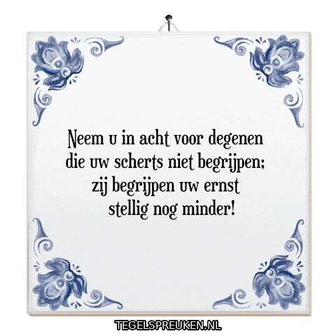 Nl Wijsheid Sticker by Tegelspreuken.nl