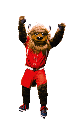 Mascots Celebrating Sticker by Utah Tech University