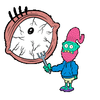 Cartoon Eye Sticker by Augenblick Studios