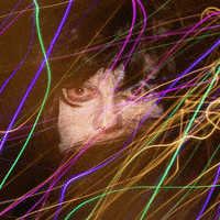 evakosinar art spooky people light GIF