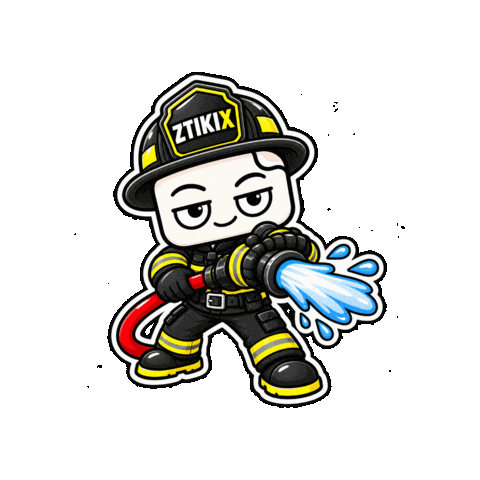 Smoke Extinguish Sticker by ZTIKIX
