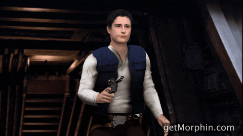Han Solo Shrug GIF by Morphin