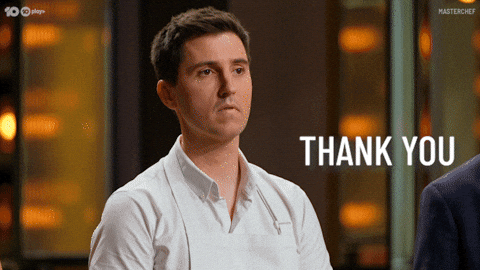 Australia Thank You GIF by MasterChefAU