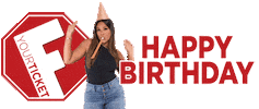 Happy Birthday Sticker by Fyourticket