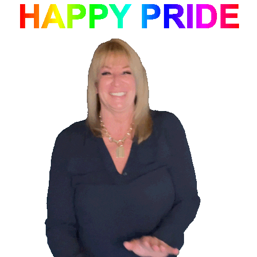 Gay Pride Sticker by Kim Douglas