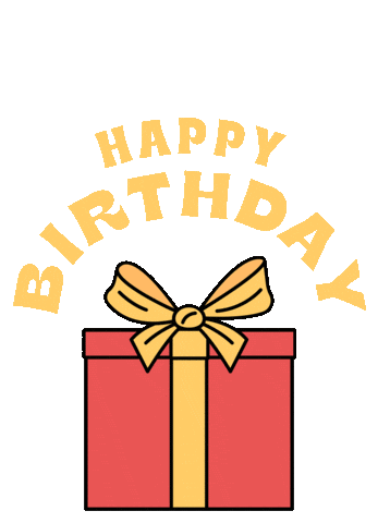Happy Birthday Cat Sticker