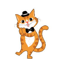 Cat Sticker by Mister Puss