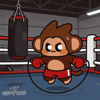 Fitness Jumping GIF by Chimpers