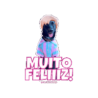 Happy Dog Sticker