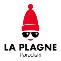 Red Hat Ski Sticker by la Plagne
