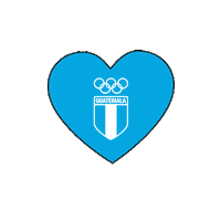 Corazon Guatemala Sticker by Comité Olímpico Guatemalteco
