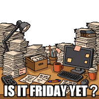 Ready For The Weekend Work Sticker by Magic Eden