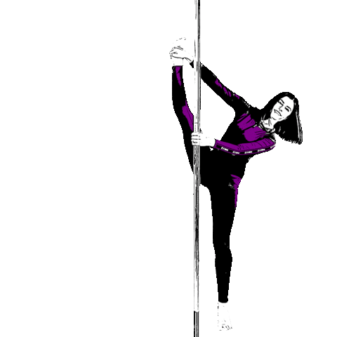 Split Stretching Sticker by RAI studio Poledance