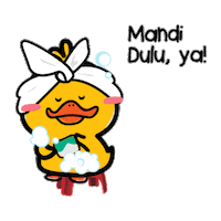 myyellowduckling duck soap yellow duckling myyellowduckling Sticker