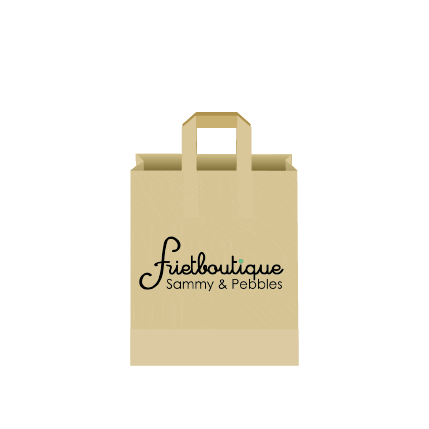 Frietenijsboutique giphyupload bag fries fastfood Sticker