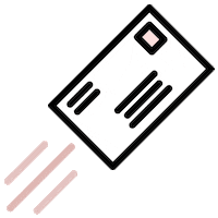 black and white pink Sticker by lefty.script