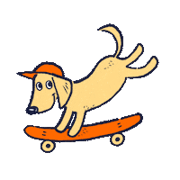 Happy Cool Dog Sticker by BABAUBA