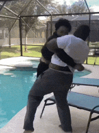 Wrestle Pool Party GIF