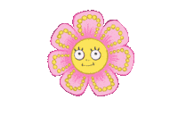 Dinosaur_Fairy flower acid winking tripping Sticker