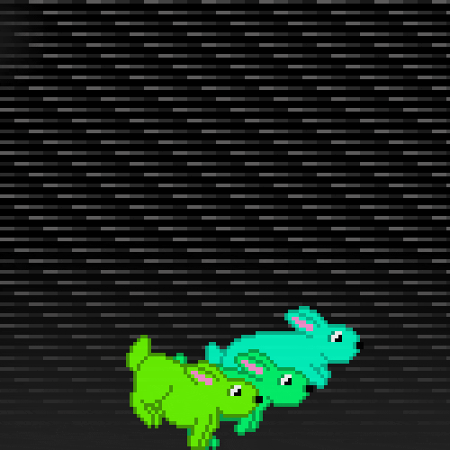 rabbit running GIF