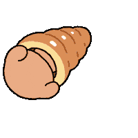 banggri_official happy dog bread 귀여운 Sticker