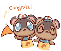 Animal Crossing Congratulations Sticker