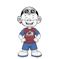 Colorado Avalanche White Monkey Sticker by Zhot