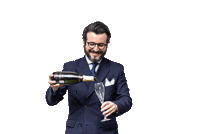 DallowayTerrace london restaurant champagne bartender Sticker