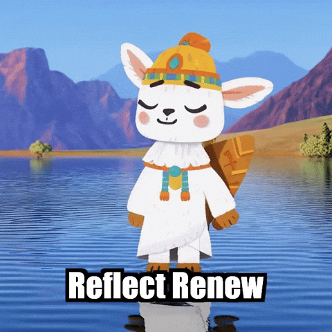 Self-Awareness Reflection GIF by Llamaozi