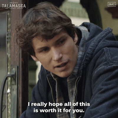 Worth It Good Luck GIF by Anne Rice's Immortal Universe