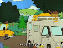Season 1 Car Traffic Rushing By GIF by The Simpsons