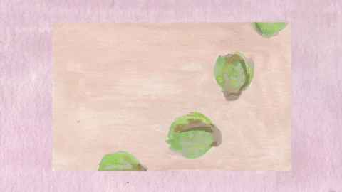 Brussels Sprouts Dancing GIF by Leah Dubuc