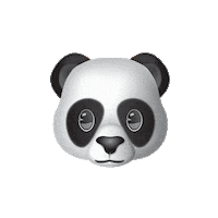 Smelling Panda Bear Sticker by emoji® - The Iconic Brand