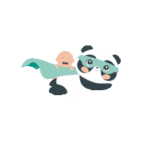 miapanda baby panda superheld miapanda Sticker