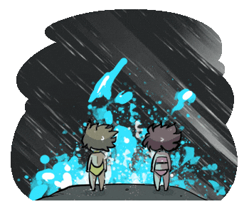 Summer Rain Sticker by Jin