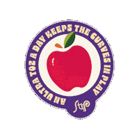 Apple Curves Sticker by StripSg