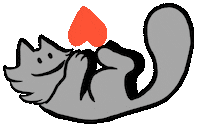 Cat Love Sticker by Ruppert Tellac