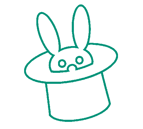 Magic Bunny Sticker by pacoon strategy + design