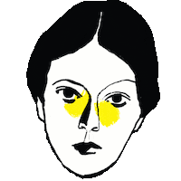 Facesticker Sticker by Tina Berning