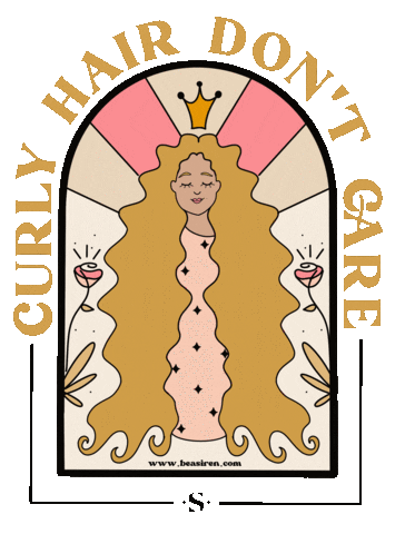 beasiren giphyupload curls curly hair tulsa Sticker