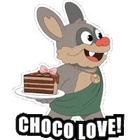 Hungry Cake Sticker