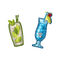 Pina Colada Cheers Sticker by Don Q Rum