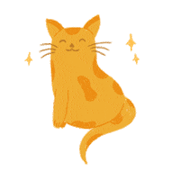 widianiely happy cat sticker katie Sticker