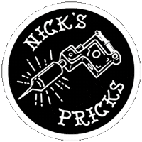 Nicks Pricks Sticker by 777 Tattoos