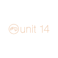 unit14 logo oranje spinny unit14 Sticker
