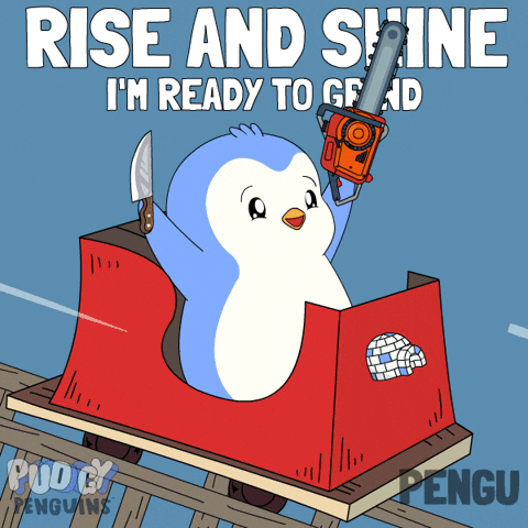 Good Morning GIF by Pudgy Penguins