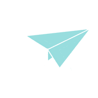 Travelcosk plane paper plane travelco travelcosk Sticker